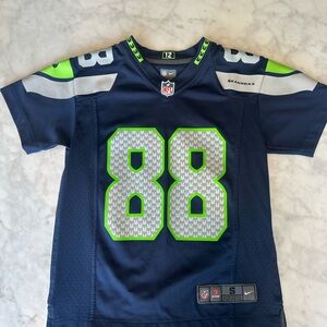 NFL Kids Seahawks Navy and Lime Jersey